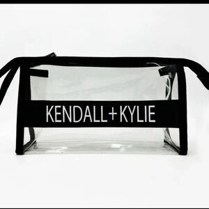 Kendall + Kylie NEW Clear Cosmetic Event Purse Travel Makeup Toiletry Pouch Bag